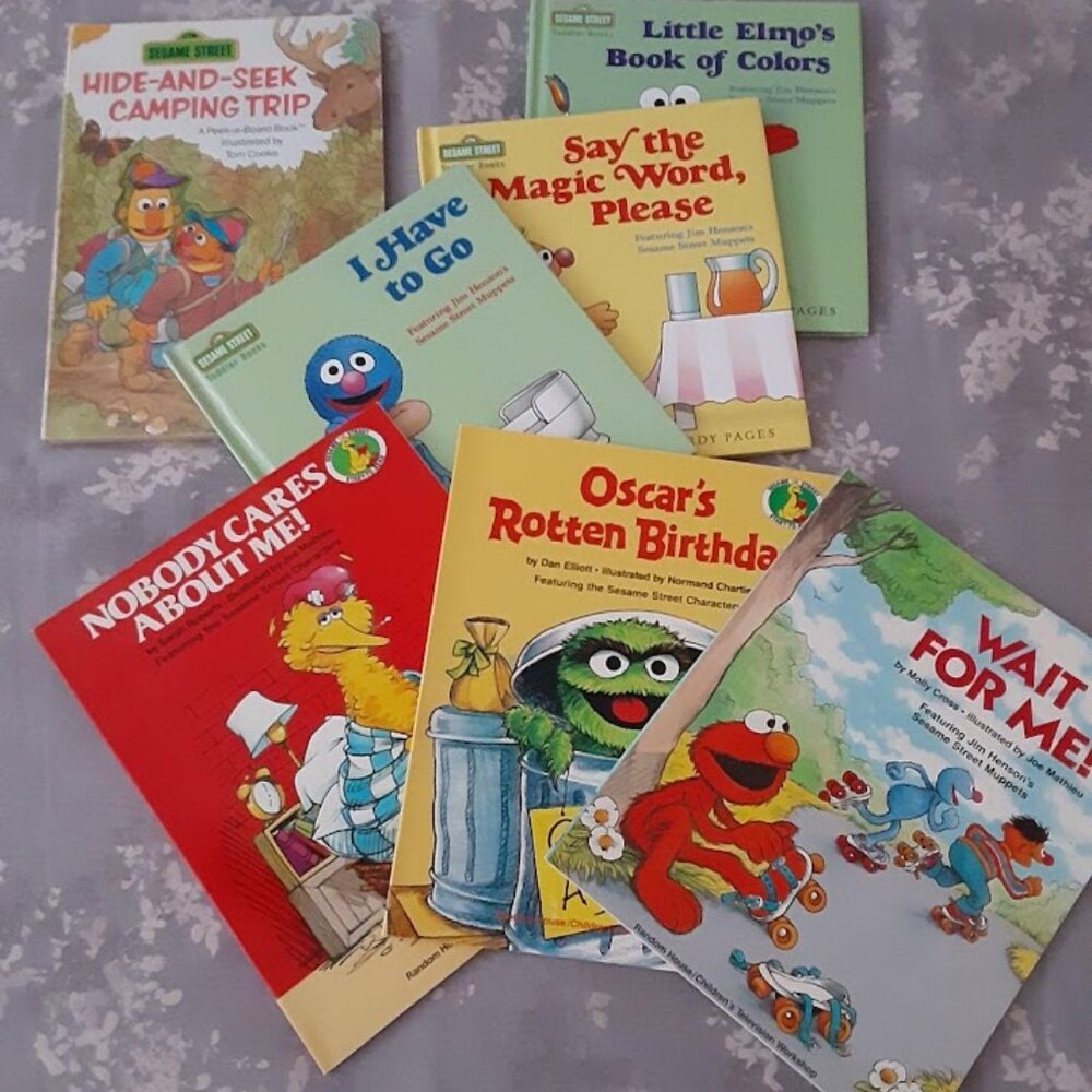 SESAME STREET 3 hardcover 3 paperback & 1 bonus, by Random House